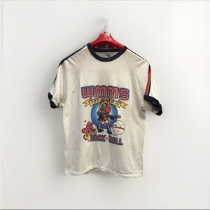 Vintage 1982 WMMS all Star Tee The Buzzard Size Large FLAWS